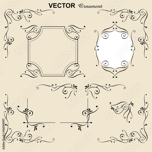 フレーム クラシカルオーナメント 飾り罫 飾り囲み 囲み罫 Hand Drawn Ribbon Vector Stock ベクター Adobe Stock