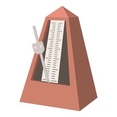 Poster - Metronome icon, cartoon style
