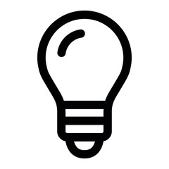 Aufkleber - bulb light icon