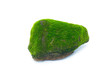 © peangdao - Green moss growing on stone isolated on white background