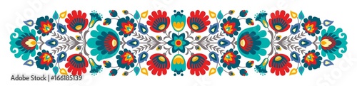 Photographie Polish folk flowers papercut decor