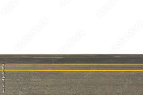 Side View Of Asphalt Road Isolated On White Background This Has Side View Of Asphalt Road Isolated On White Background This Has Clipping Path