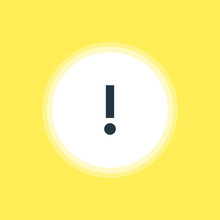 Vector Illustration Of Warning Icon. Beautiful User Element Also Can Be Used As Alert  Element.
