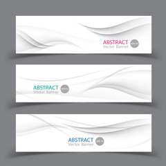 Wall Mural - set of banner templates. modern abstract vector illustration design.