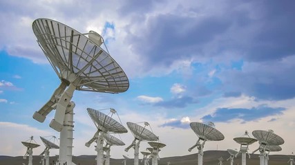 Panning shot, Large Satelite Dishe Telescope,Military Radar,Space exploration,China - Space Science