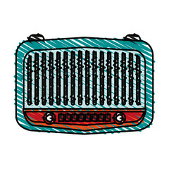 Poster - radio retro old icon