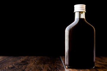 Cold brew coffee in a bottle.