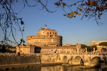 Poster - Sant' Angelo Bridge and Sant' Angelo Castel, Rome