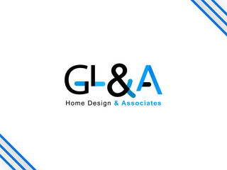 G,L and A logo Design