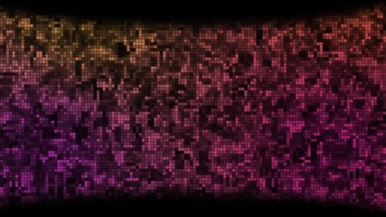 Poster - Abstract animation background with flickering particles of wall, rainbow color