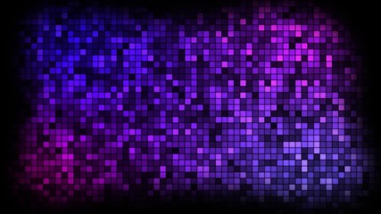Poster - Abstract animation background with flickering particles of wall, blue hues