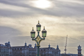 Canvas Print - Street lamps, London