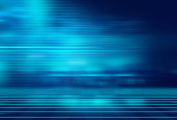 Poster - blue geometric  shape abstract technology background