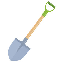 Garden Shovel Flat Icon