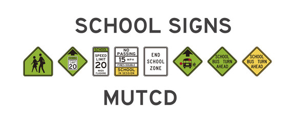 school signs