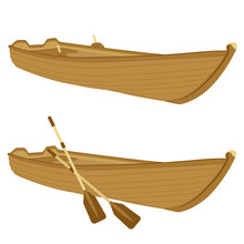 Wooden Boat Vector