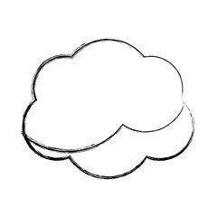 Wall Mural - Cloud computing symbol
