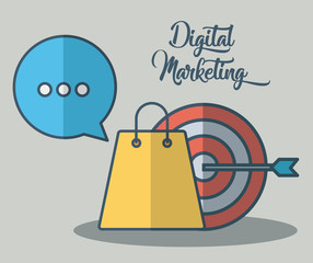 Wall Mural - digital marketing design