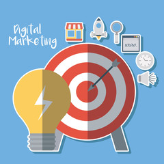Wall Mural - digital marketing design
