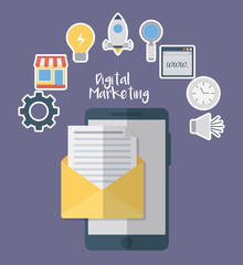 Wall Mural - digital marketing design