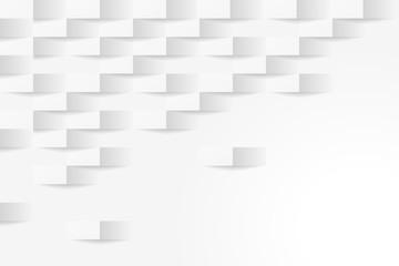 Poster - white geometric texture background