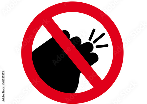 Schild Klopfen verboten - kaufen Sie diese Vektorgrafik ...