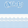 background with checkered pattern for Oktoberfest 2017