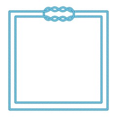 Wall Mural - Blank poster template with nautical border