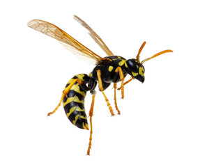 wasp isolated on white