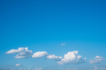 clouds on blue sky background - blue sky