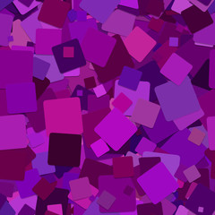 Poster - Seamless abstract geometrical square pattern background - vector design from rotated purple squares with shadow effect