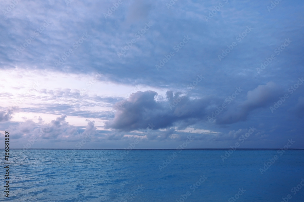 Beautiful seascape in evening