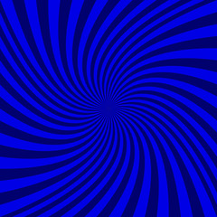 Poster - Abstract spiral background - vector graphic from rotated rays