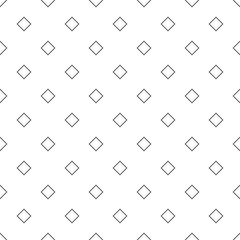 Poster - Seamless abstract black and white diagonal square pattern background - simple halftone geometrical vector illustration
