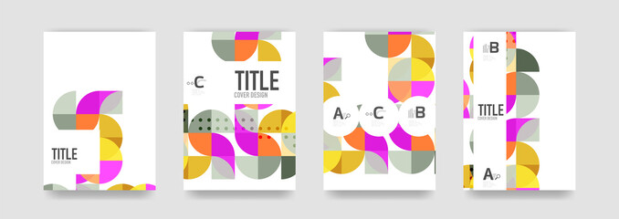  Set of brochure cover templates