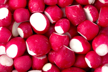 Background made of radish