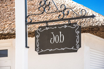 Canvas Print - Schild 248 - Job