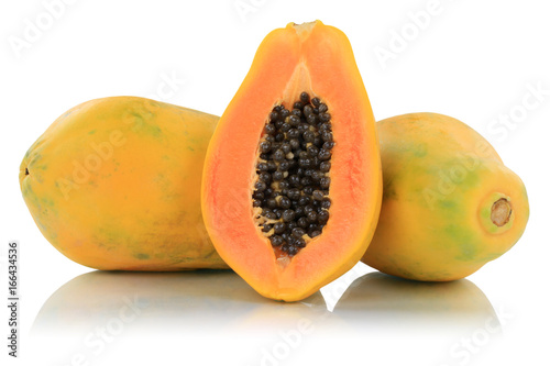 Papaya Fruchte Papayas Frucht Reif Tropisch Obst Sommer