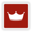 Red Icon Schaltfläche - Krone König