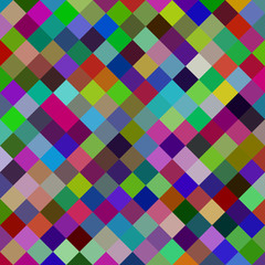 Poster - Multicolored square pattern background - geometric vector illustration from diagonal squares