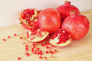 Rosh hashanah (jewesh New Year holiday) concept - pomegranate