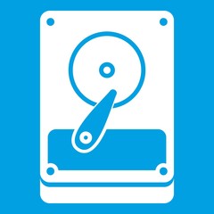 Poster - HDD icon white