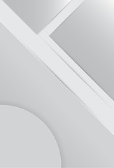 Poster - Abstract background design modern with white and grey texture. vector illustration