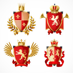 Sticker - Heraldic Coat Of Arms Set