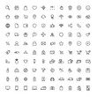 © valeriyakozoriz - online shopping, e-commerce, universal line 100 icons set