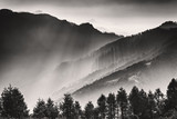 Fototapeta  - Black and white landscape photo