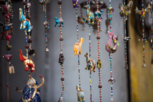 Decorative Indian Strings With Animals, Beads And Bells.