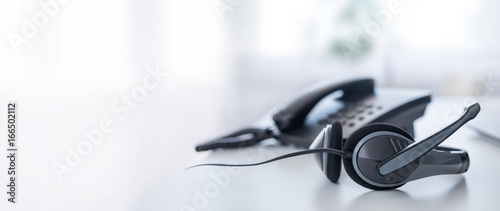 Fotografía Communication support, call center and customer service help desk