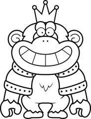 Poster - Cartoon Chimp King