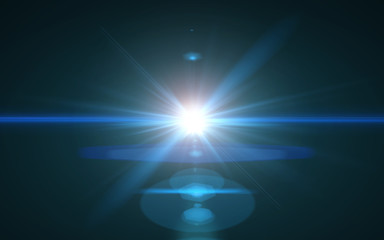 Wall Mural - abstract digital lens flare in black background.modern abstract beautiful rays light streak backgrou